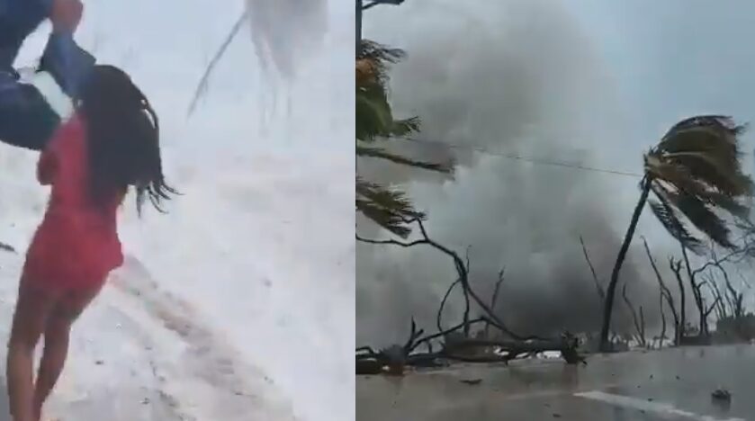 Impresionantes olas en San Andrés fueron captadas mientras pasa Iota