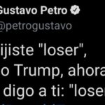 'Me dijiste "loser", amigo Trump', Gustavo Petro ha querido sacarse la espinita
