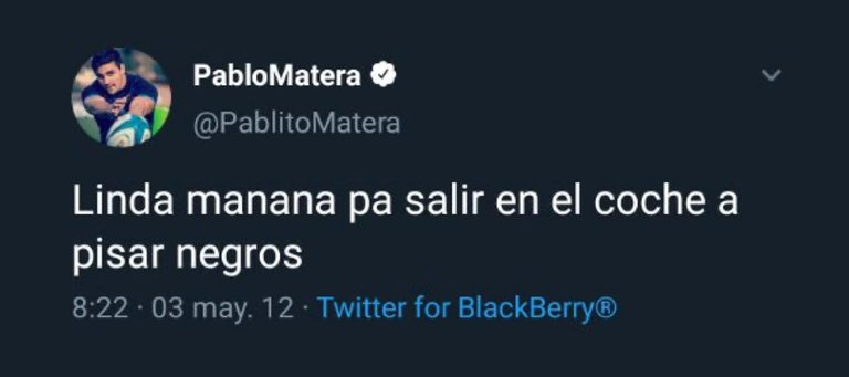 Pablo Matera, los escandalosos trinos por los que cerró su cuenta de Twitter