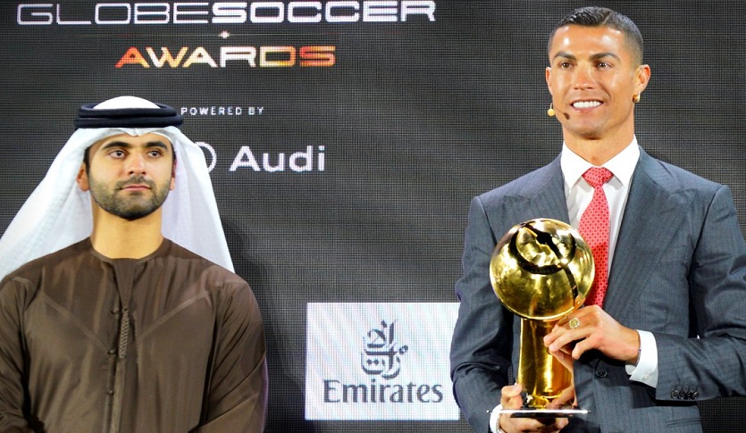 Cristiano Ronaldo, mejor jugador del Siglo XXI en los Globe Soccer Awards