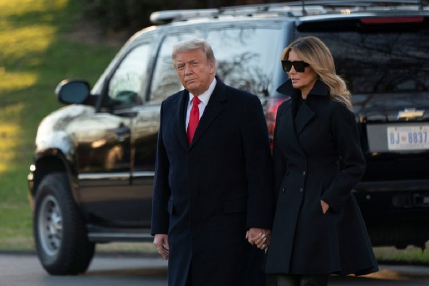 El presidente de Estados Unidos, Donald J. Trump, y la primera dama, Melania Trump