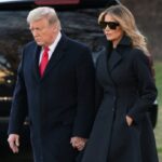 En la imagen, el presidente saliente de Estados Unidos, Donald J. Trump, junto a la primera dama Melania Trump. EFE