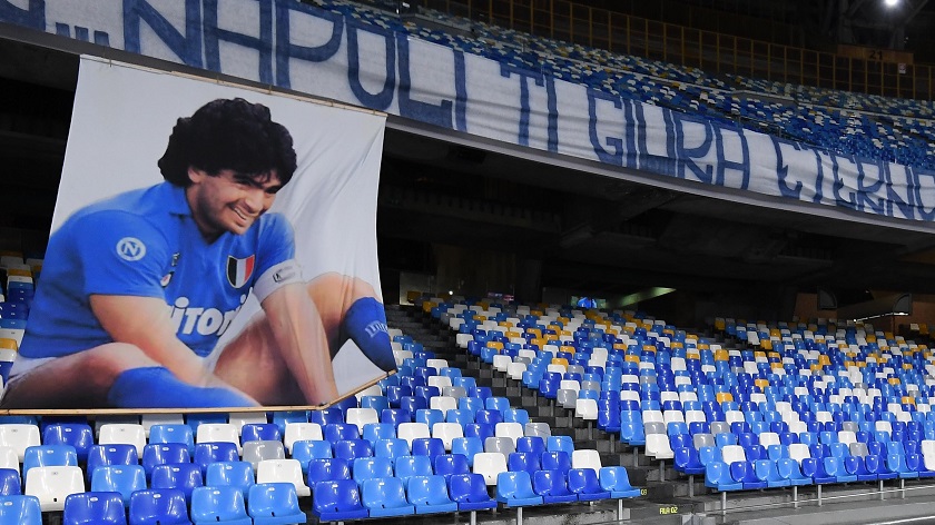 El estadio del Napoli ahora es oficialmente llamado Diego Armando Maradona