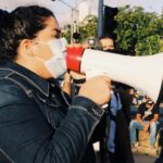 A Ileana Corea la golpearon policías en Panamá