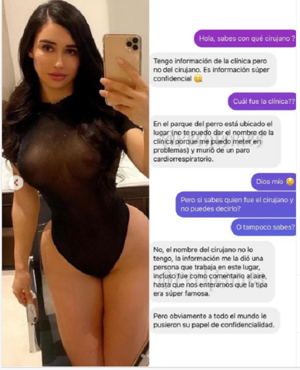 Joselyn Cano murió en Cali, Colombia, en medio de una cirugía