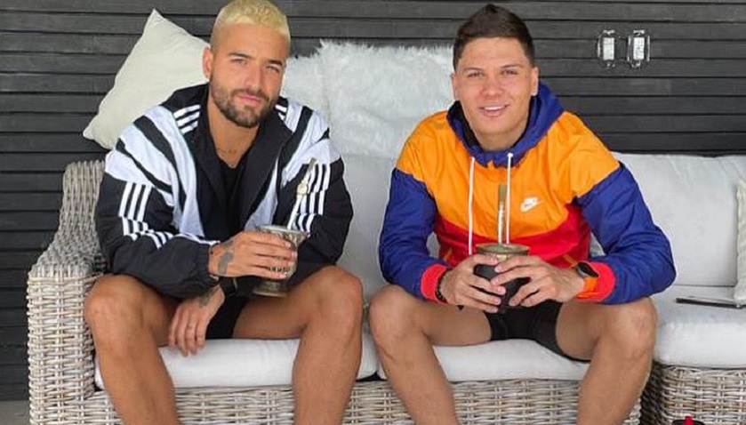 Juan Fernando Quintero está en Colombia y se toma un mate con Maluma