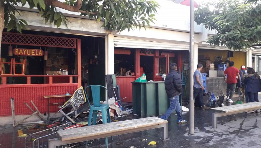 Se quemó el restaurante Rayuela que donó más de 150 mil platos durante la pandemia