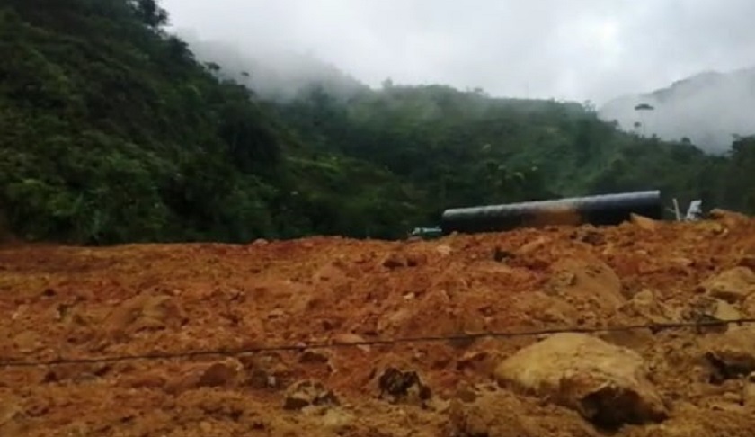 El deslizamiento de tierra en San Luis,