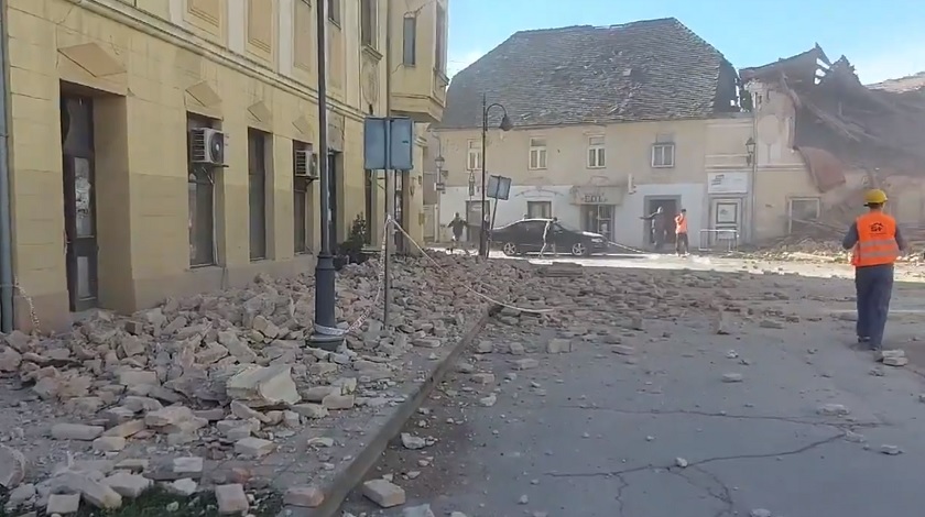 Videos del terremoto en Croacia el 29 de diciembre de 2020