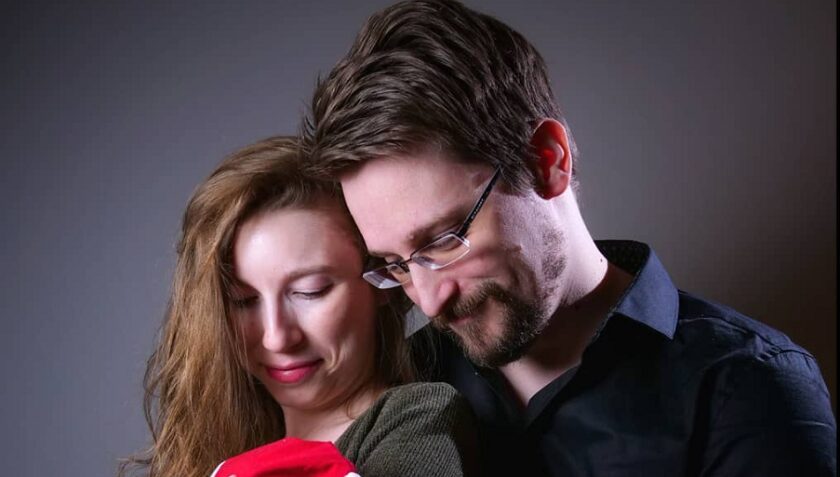 Edward Snowden y Lindsay Mills se convierten en padres de su primer hijo