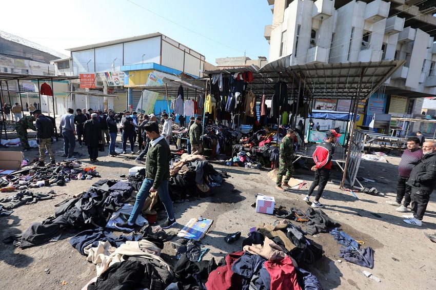 Bagdad: El Estado Islámico reivindica el doble atentado suicida en un mercado de Bagdad