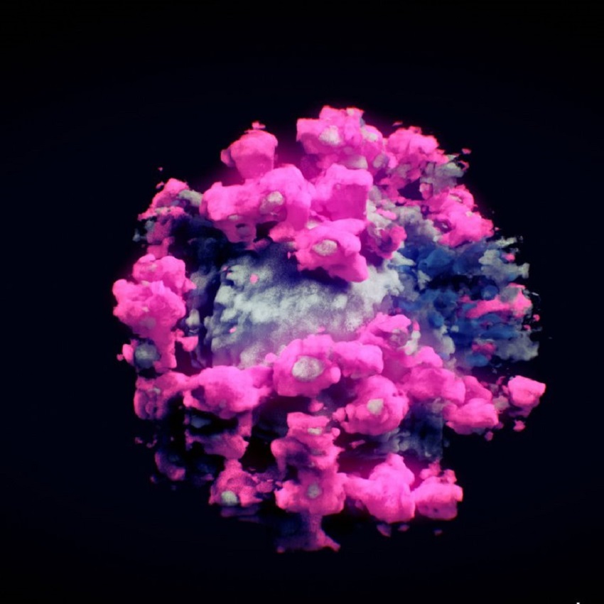 Logran la primera imagen real del virus de la covid en 3D