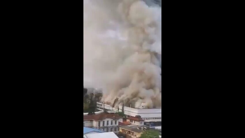 Un incendio afectó al sector pediátrico del hospital San Borja Arriarán