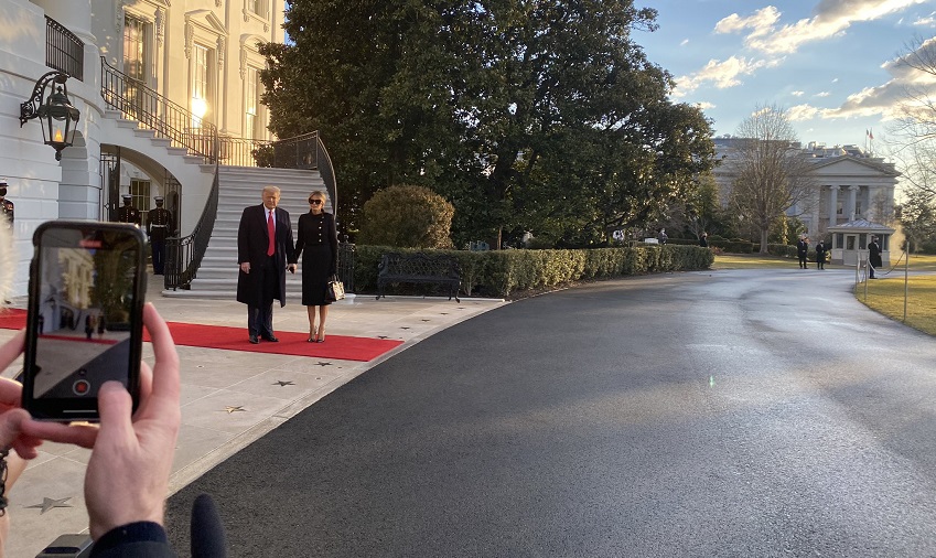 Trump se marcha de la Casa Blanca a pocas horas de la investidura de Biden