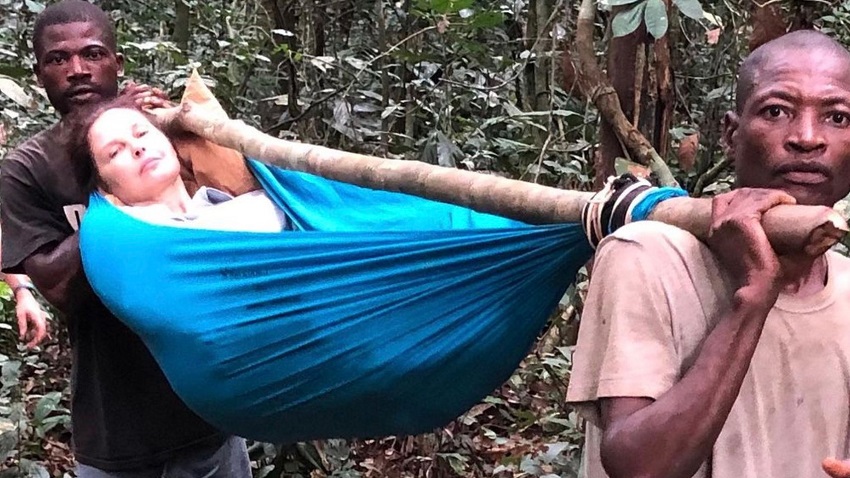 Ashley Judd muestra cómo fue su rescate de 55 horas tras romperse la pierna en El Congo