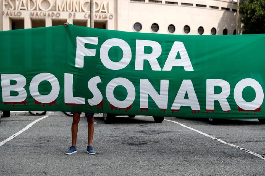 Caravanas salen a las calles de Brasil para pedir la destitución de Bolsonaro