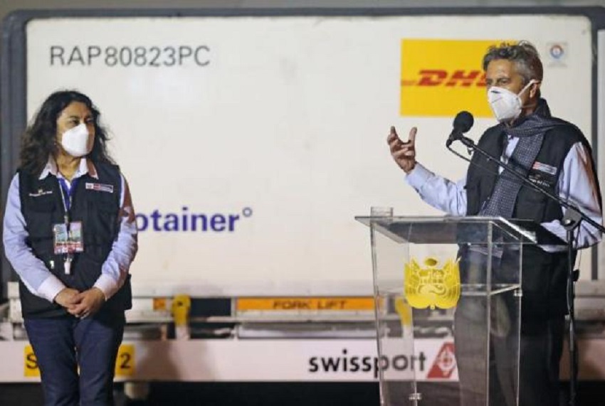 El presidente de Perú será el primer ciudadano vacunado del país contra la covid-19