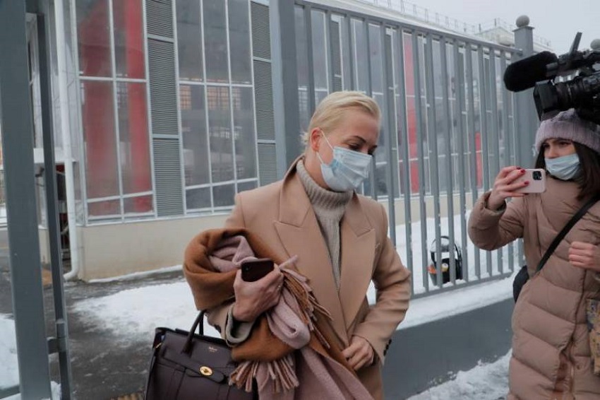 Multan con 220 euros a la esposa de Navalni por participar en una protesta el domingo