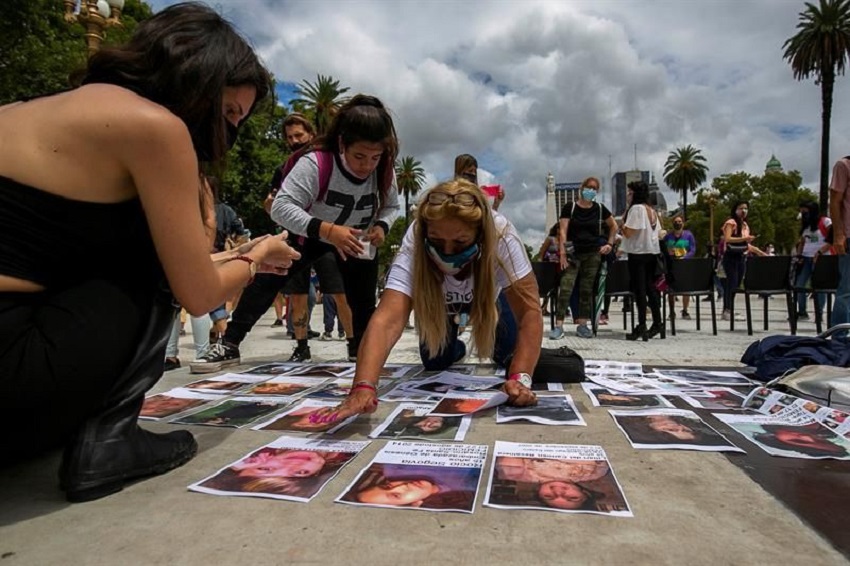 Marchan en Buenos Aires para exigir justicia contra la violencia machista