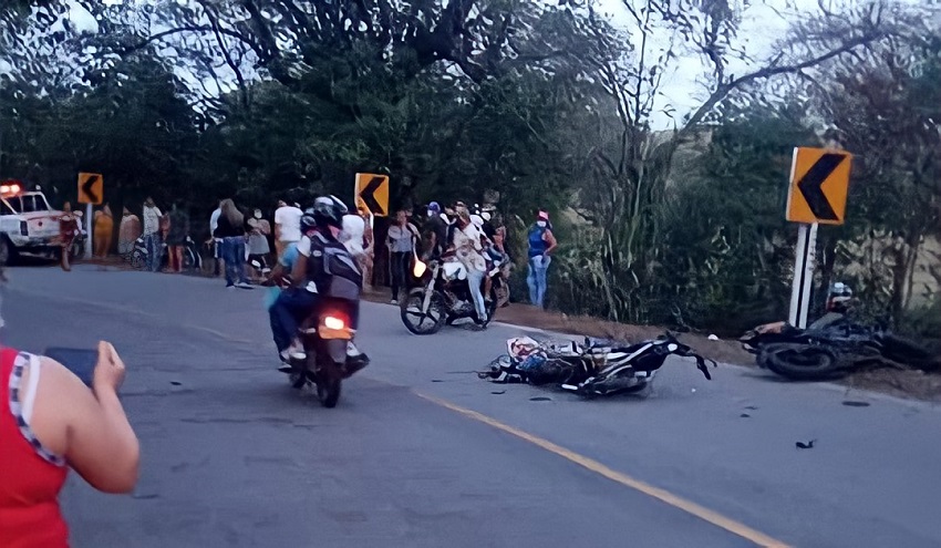 Choque de motos deja cuatro muertos entre el Guamo y Ortega, Tolima