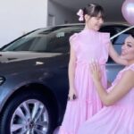 El carro que le regaló Andrea Valdiri a sus hijas, una de ellas aún no nace
