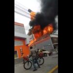 Una pipeta salió expulsada por las llamas durante incendio en el Barrio Quiroga