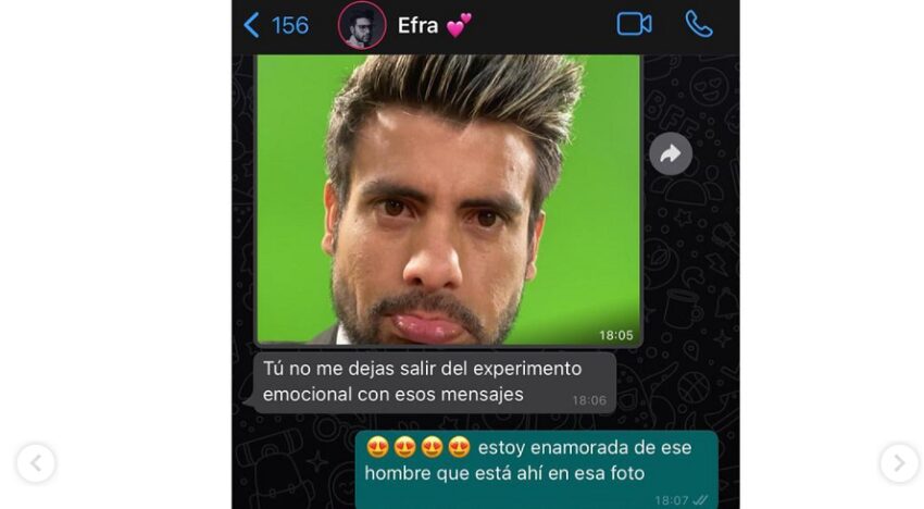 Alejandra Jaramillo y los conmovedores chats con Efraín Ruales