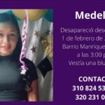 Briz Yulieth Durango desapareció hace varios días en el barrio Manrique de Medellín