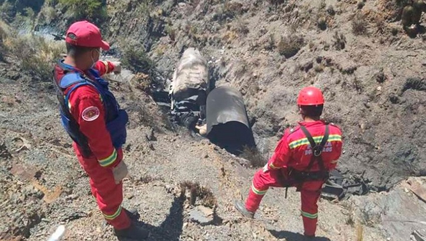 Dos argentinos murieron al explotar el camión en que llevaban oxígeno para Bolivia