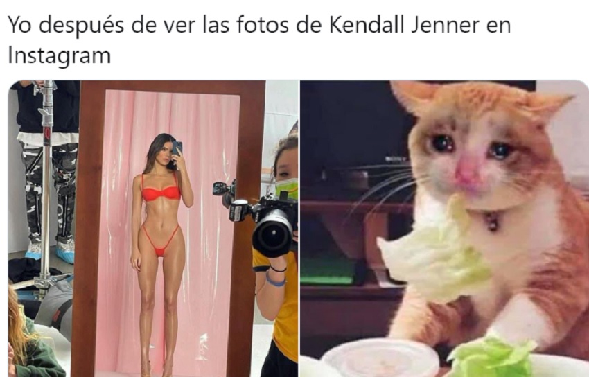 La envidia y memes que despertó Kendall Jenner por su sesión de fotos para SKIMS