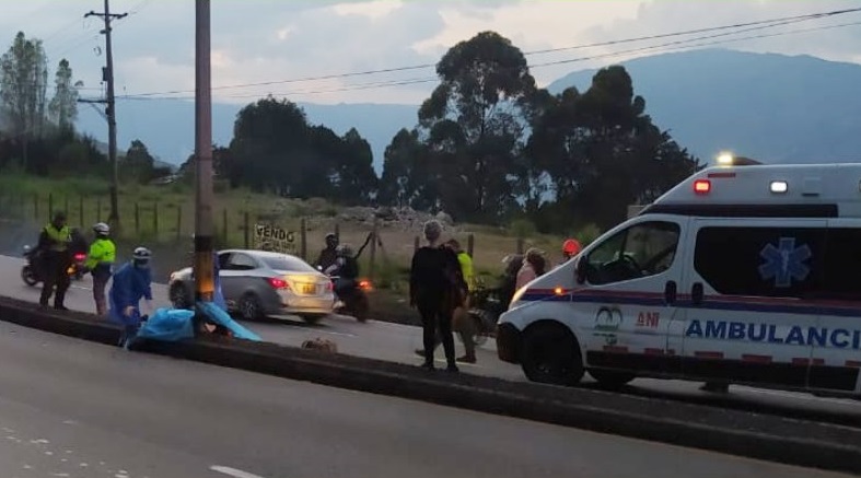 motociclista murió este martes 23 de febrero tras un aparatoso accidente de tránsito en la Autopista