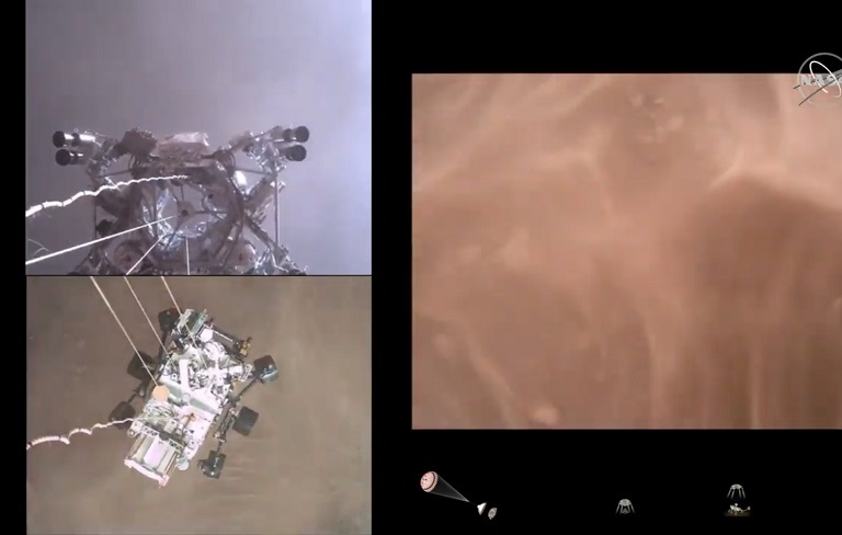 Así fue el aterrizaje del Rover Perseverance en la superficie de Marte