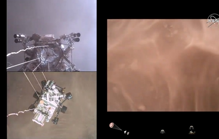 La Nasa mostró al mundo cómo se realizó el rover Perseverance su llegada a Marte