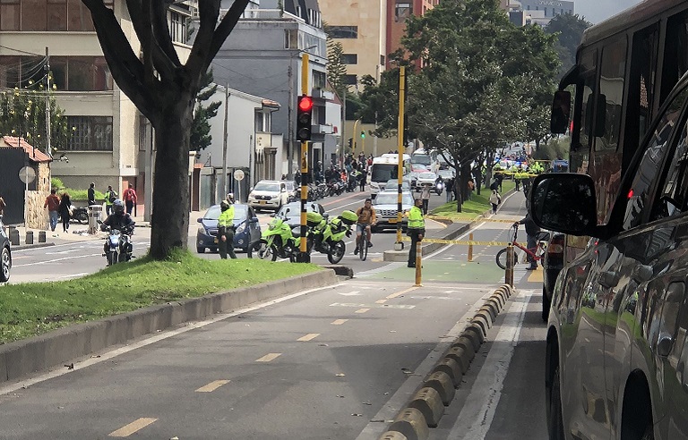 Balacera en calle 80 de Bogotá, Colombia- 10 de marzo de 2021