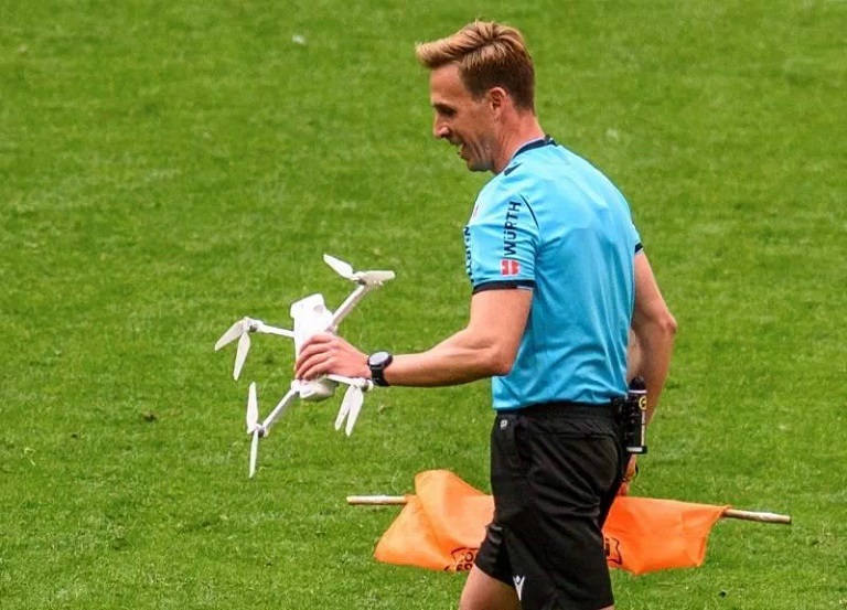 dron contra la Eurocopa