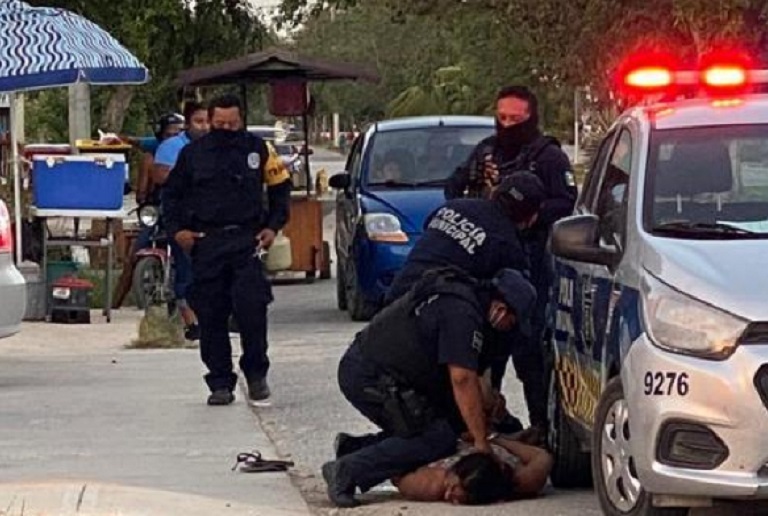 policías - Mexico muerte de Salvadoreña