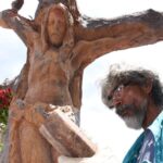 Pedro Ortega, el escultor del “Cristo del Árbol” del Parque de las Madres de Valledupar