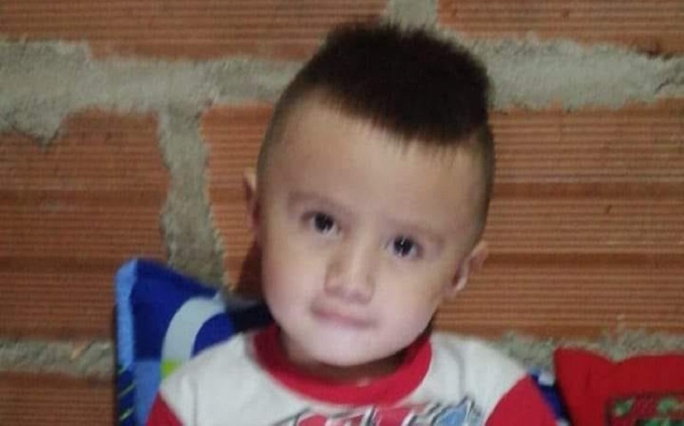 Matías, el niño de 2 años encontrado deambulando en Villas del Sol en Bello