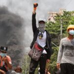 Protestas en Birmania luego de que fuerzas armadas mataron a más de 110 personas
