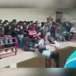 Caída de estudiantes en Universidad de Bolivia