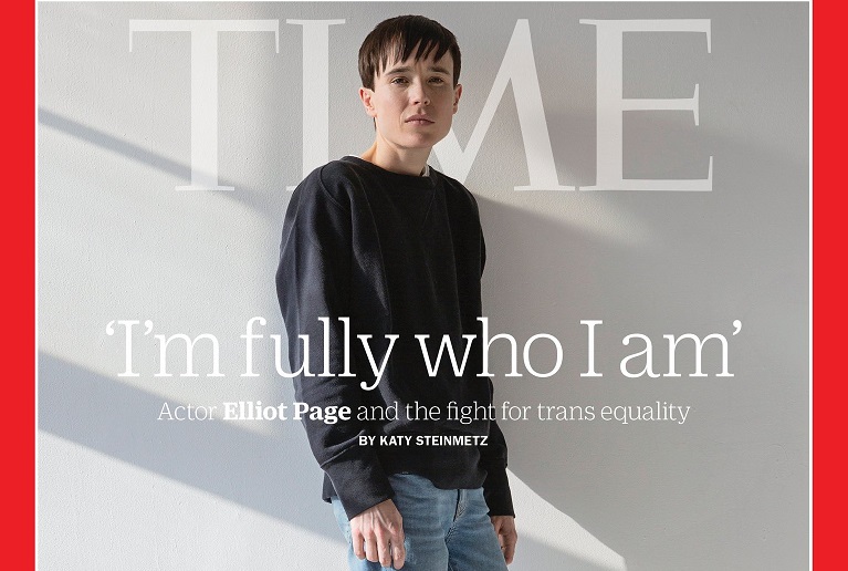 Elliot Page le cuenta a la Revista Time sobre su lucha por la igualdad trans