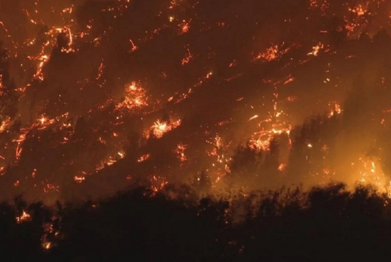 Ardió la Patagonia Argentina con un incendio que afirman fue intencional