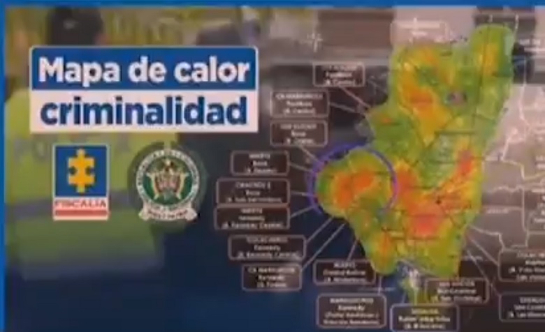Mapa de calor de la delincuencia en Bogotá: estas son las 3 localidades más peligrosas