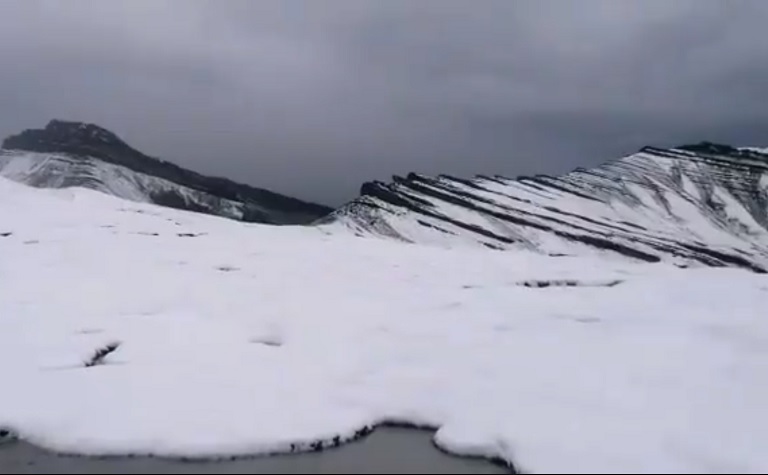 Captan nevada en el sector occidental del Parque Nacional Natural El Cocuy