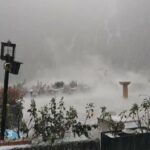 imágenes de Santa Rosa de Cabal tras granizada en los Termales