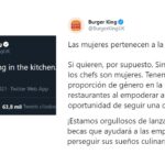 El trino de Burger King por el 8M que consideran desafortunado y machista