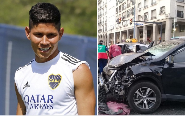 El choque que sufrió Jorman Campuzano