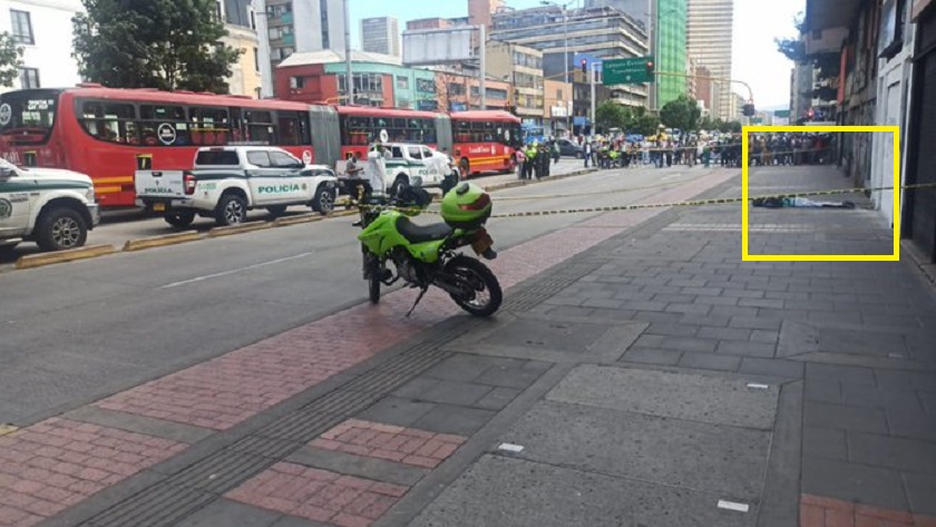 Balacera en la calle 22 con 10 de Bogotá: un muerto y 3 heridos