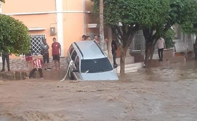 Llovió intensamente en El Carmen de Bolívar y por poco se provoca una tragedia