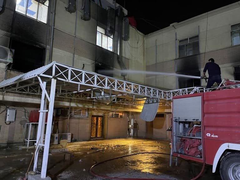 explosión en un hospital de Bagdad